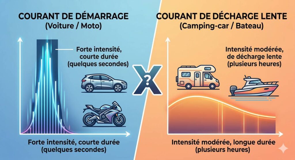 batterie-demarrage-vs-decharge-lente