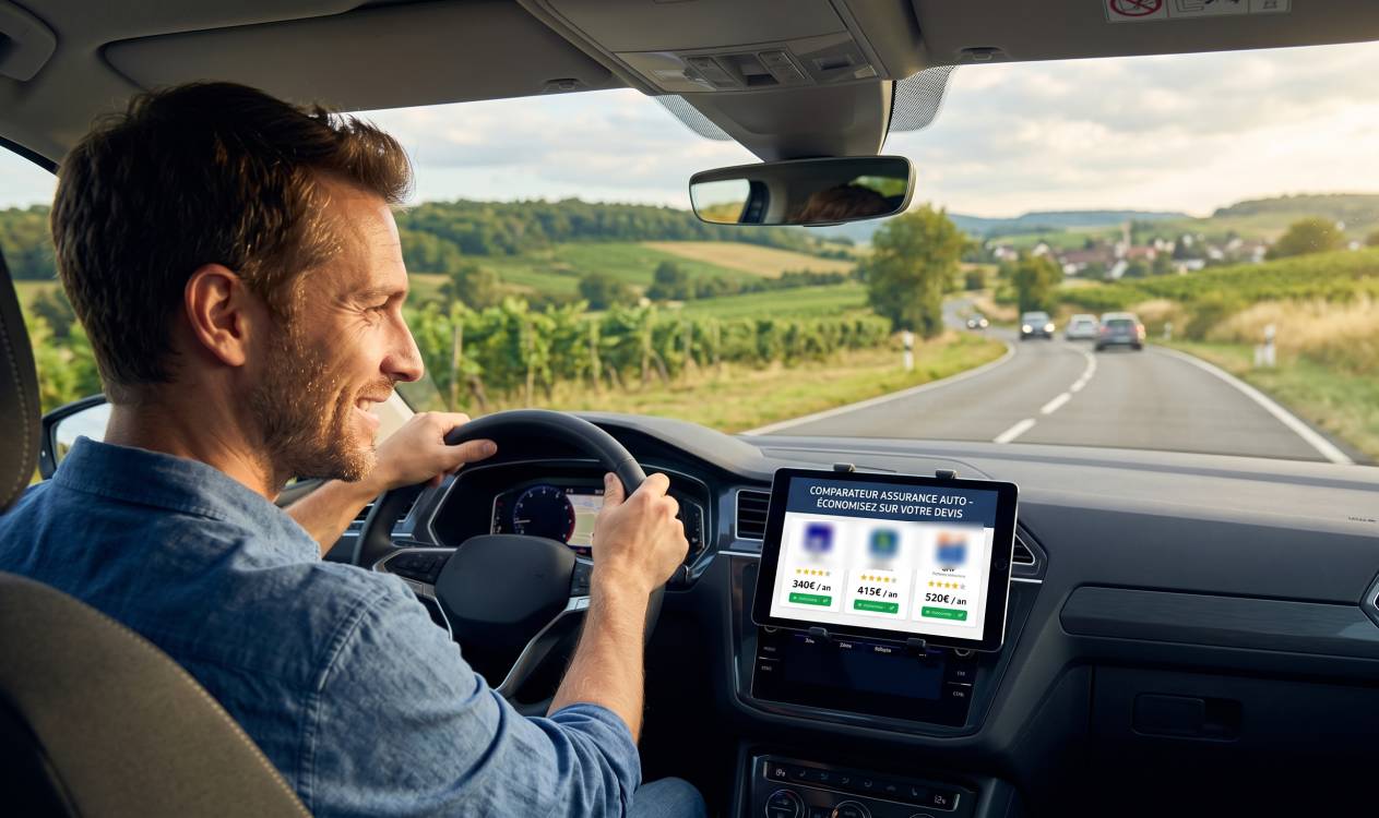 homme-recherche-assurance-auto-ecran-voiture